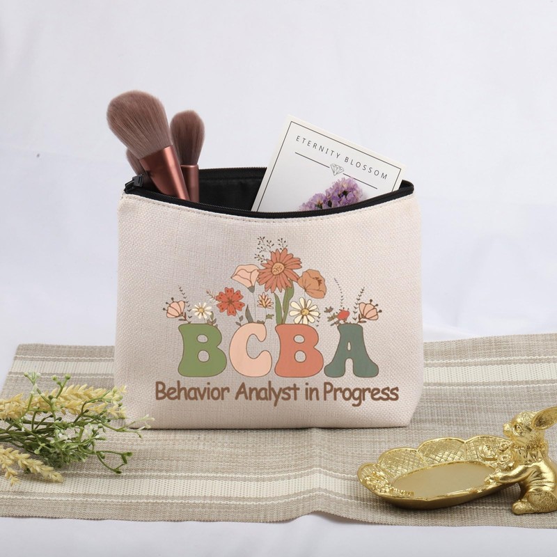 JNIAP Behavior Therapy Gift BCBA in Progress Cosmetic Bag Future