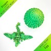 3D Printed Dragon Egg and Wings, 3-d Crystal Cute Mystery
