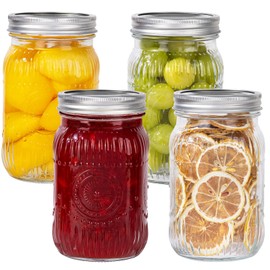 WELLIFE Wide Mouth Mason Jars, 2 Pcs Wide Mouth Mason Jars 32 OZ for Preserving,Jam,Honey,Wedding Favors,Sauces,Meal Prep,Salad,Yogurt & Decor