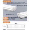 Haigvel Under Cabinet Lights Wireless, 58-LED Rechargeable Motion Sensor Closet