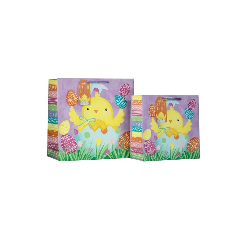 Design by Violet Easter Chicken Gift Bag With Gift Tag
