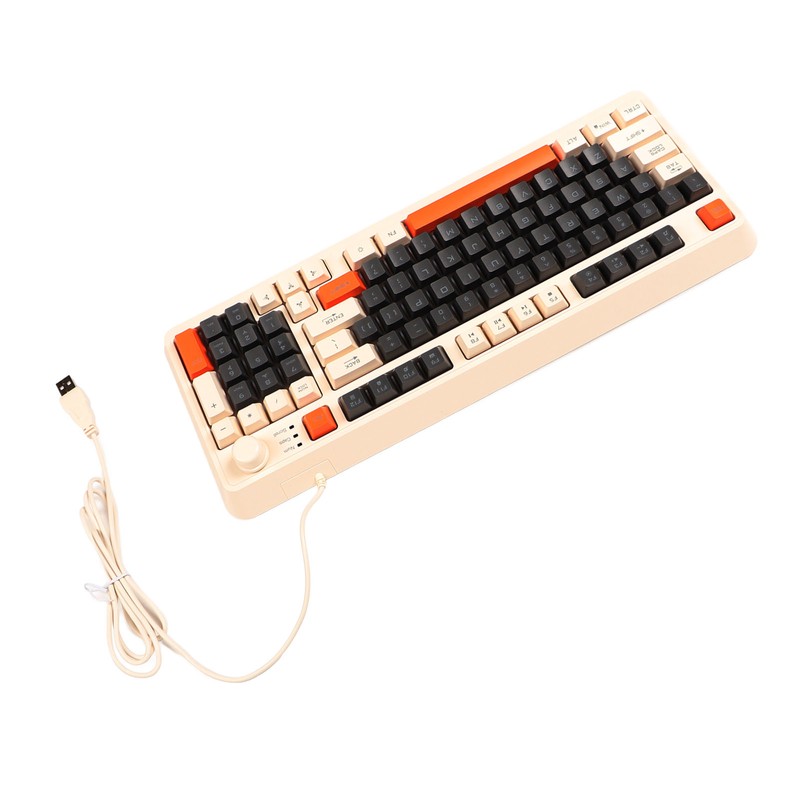 Gaming Keyboard USB 94 Keys LED Backlit Ergonomic Fodable Feet