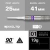 TARGET COLOURS GEN4 PURPLE 90% 19G 2BA SOFT TIP DARTS
