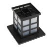 Solar Garden Light Black LED Lantern 2700K Warm White IP65