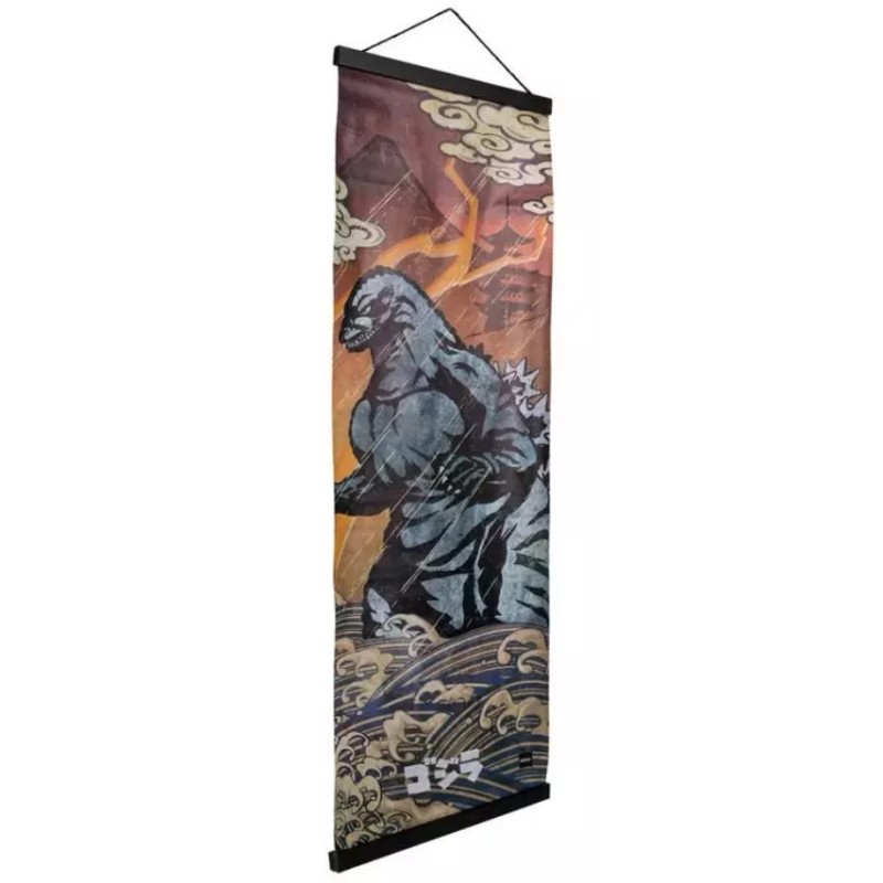 Godzilla King Of The Monsters Canvas Scroll Wall Hanging 35"