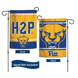 Pittsburgh Panthers 12.5” x 18" Double Sided Yard and Garden College Banner Flag is Printed in The USA,