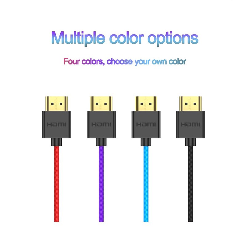 DRRI 8K HDMI to HDMI Braided Cable for Atomos Shinobi