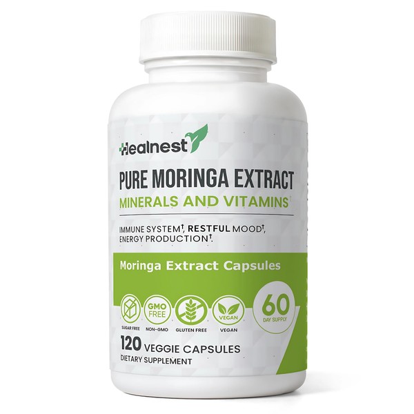 Pure Moringa Extract Capsules – 20:1 (20,000 mg) Potent Formula
