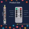 ONEIHOMM Dia De Los Muertos Taper Candles with Timer Remote