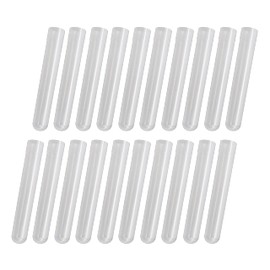 SOMA Plastic Test Tubes, 100 x 16 mm, Pack of 20, Shatterproof, Clear, for Laboratory, Household and Decoration