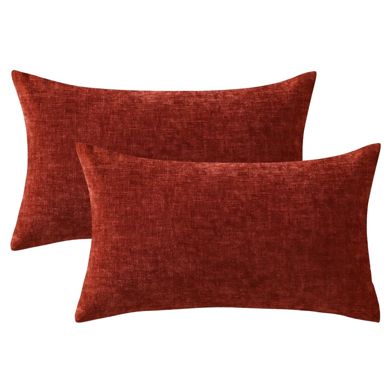 JOTOM Set of 2 Cushion Covers 30x50 cm Soft Chenille