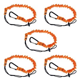 3 Foot Safety Tool Lanyard, Tough Scaffold Hard Hat Lanyard with Carabiner, Adjustable Loop End, Ultra-Durable, Premium Quality Materials Ideal for Scaffold, Tools, Construction (5pcs)