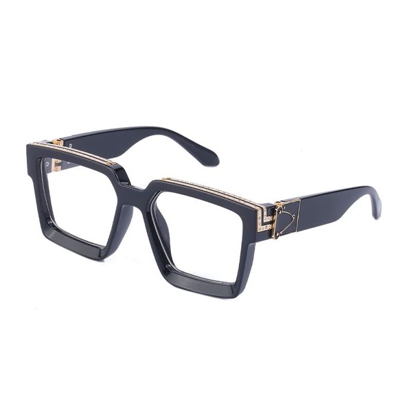 Luxury Eyewear, Designer Square Sunglasses, UV 400 protection, Thick and