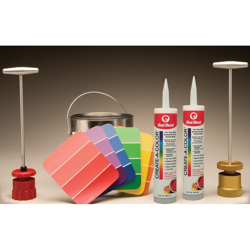 Red Devil 0409 Create A Color Caulk, 1-Pack, White