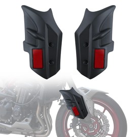 LUXEMOTO Front Brake Caliper Guard for Z900, Black Side Shock Protector Decorative Panel Front Brake Guard Frame Cover for Kawasaki Z900 2017-2025 Accessories