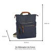 camel active Women's Bari Hobo Bag/Backpack Handbag, dark blue, M