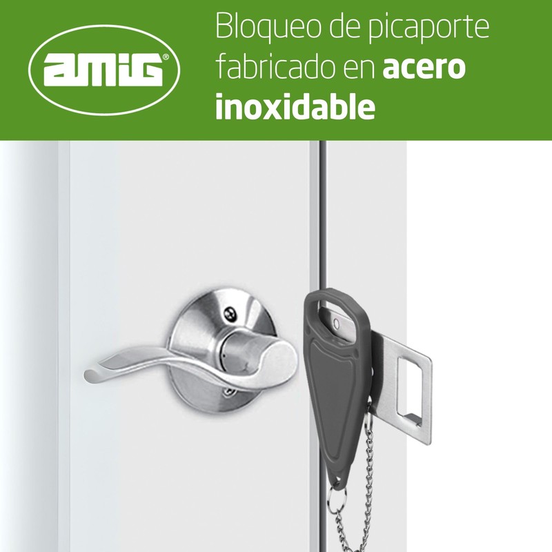 Amig - Portable Door Lock - Easy Hole Free Installation