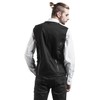 Gothicana by EMP Men's Black Vest with Buckles, black
