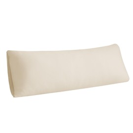 Stretchy Body Pillow Case Cover - Jersey Knit Long Pillowcase for Body Pillow, 1 Pack - Envelope Closure & Skin-Friendly, Soft and Breathable for Sleeping, 20"x54", Beige