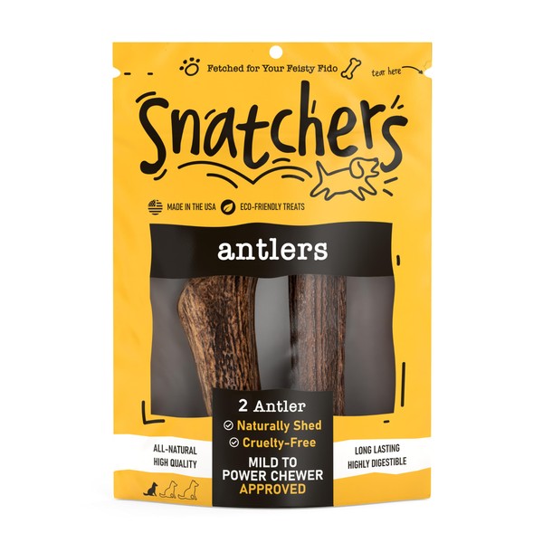 Snatchers Elk Antlers for Dogs – Long Lasting Dog Chews