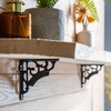 Hammer and Tongs - Ornate Iron Shelf Bracket - D120mm