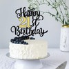 Leetaivie - Decoración para tartas de cumpleaños número 21, decoración