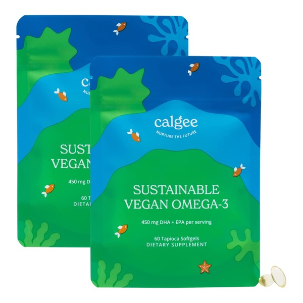 Calgee Vegan Omega 3-450mg DHA & EPA Fatty Acids -