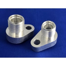 PRIVATE SD7B10  STRAIGHT AC COMPRESSOR PAD MOUNT 'PEANUT' FITTING ADAPTER #8/10