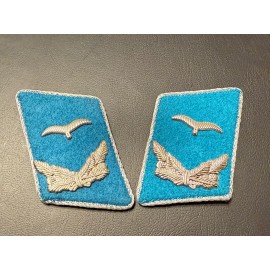 East German Luftwaffe Junior Officer Pilot Collar Tabs (NOS)