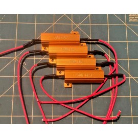 Unbranded 6 ohm 50W Watt Aluminum Housed Metal Case Wire Wound Resistors (4pcs)