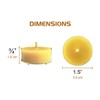 Pure Beeswax Tealight Candles | 50 Pack Natural Unscented Beeswax