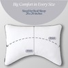 CUSHYZ Adjustable Bamboo Charcoal Memory Foam Pillow – 28x20 Moon-Shaped