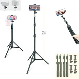 LINCO Universal 63" Selfie Stick Tripod Stand for Video Photo Zoom Live Stream
