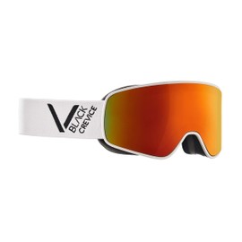 Black Crevice Unisex - Schladming Adult Ski Goggles White, Size L (Head Circumference 58-61cm)