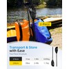 OCEANBROAD Kayak Paddle 86in/218cm Alloy Shaft 2-Piece Floatable Kayak Oar