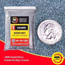 MJR Tumblers 20 LB per Polish 60/90 Silicon Carbide Rock Refill Grit Abrasive Media Step 1 USA