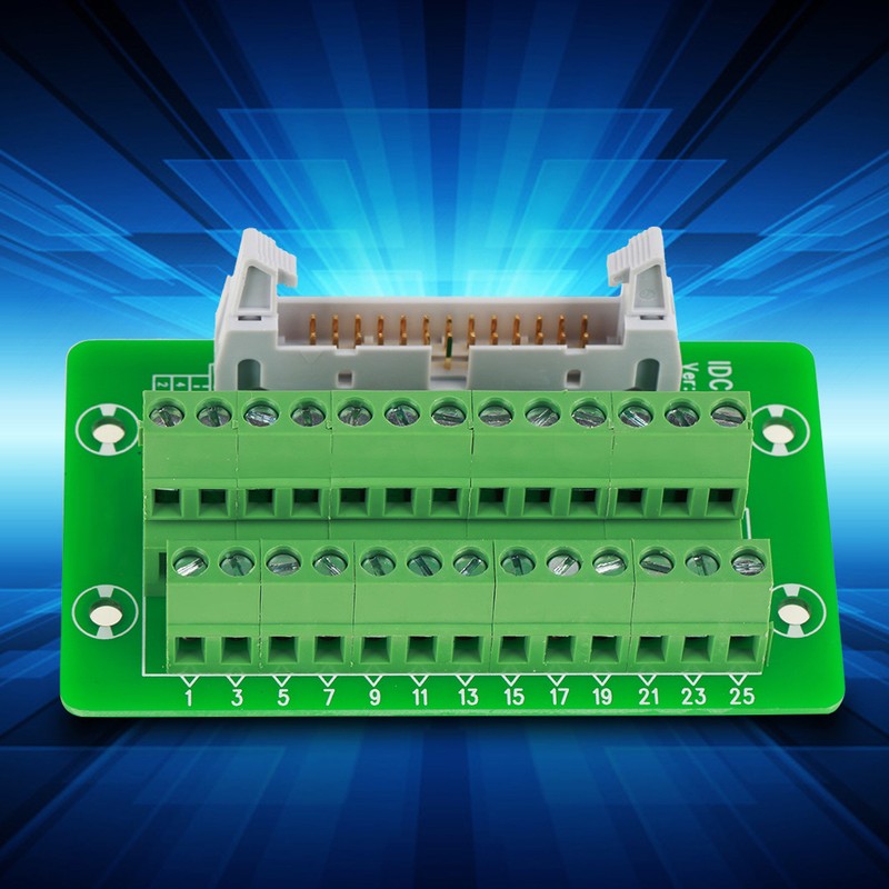 IDC26P DIN Rail 26Pin 5mm Mount Interface Module Male Connector