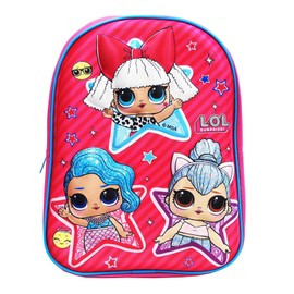 simpahome L.O.L Surprise 7PC Back to School Bundle - inc 3D Backpack, Drawstring Sports Bag, 3D Insulated Lunch Bag, Water Bottle, Coin Pouch, Pencil Case & Stationery Set.