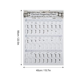 Clarinet Fingering Chart Beginners Training Chart Chord Fingering Chart Poster Musical Instrument Accessories(Clarinet Chord Sheet ())