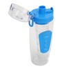 Fruit Infuser Water Bottle Anti Slip Grip Flip Top Lid