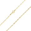 Avesano Singapore Chain Gold-Plated 925 Silver (2 mm) Gold Women's