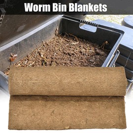 Haofy Worm Bin Blanket, Jute Felt Worm Blanket, Worm Farm Mat, Worm Blanket for Composter