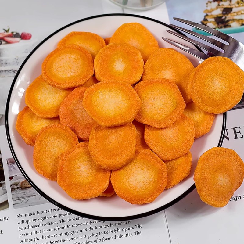 Carrot slices 7.05oz, vegetable dried instant carrot slices dried vegetables200g