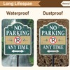 Smeryl No Parking Any Time Sign with 34.6" Stake for