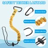 MECCANIXITY Retractable Tool Lanyard 2ft with Aluminum Buckle and Adjustable