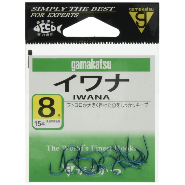 Gamakatsu Iwana Hook Blue No. 9 Fishing Hook