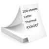 200 pages, thermal printer paper 8.5x11, letter, folded, continuous, perforated,