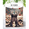 18 Year Anniversary Card - Otterly in Love - Eighteenth