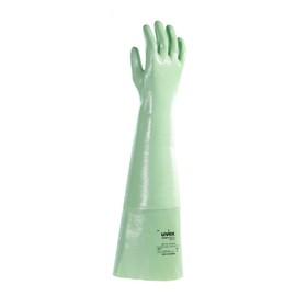 Uvex Blue Nitrile Chemical Protection Glove RUBIFLEX S NB 60 S – Colour: Green, Size: 11