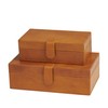 Deco 79 Leather Handmade Decorative Box Storage Decorative Keepsake Boxes